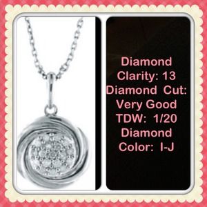 GENUINE Diamond Accented Necklace WORTH EVERY CENT