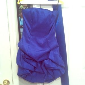 Jessica McClintock royal blue dress. worn once.
