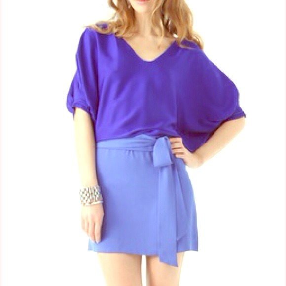 Diane Von Furstenberg Edna bi-colour tunic dress.