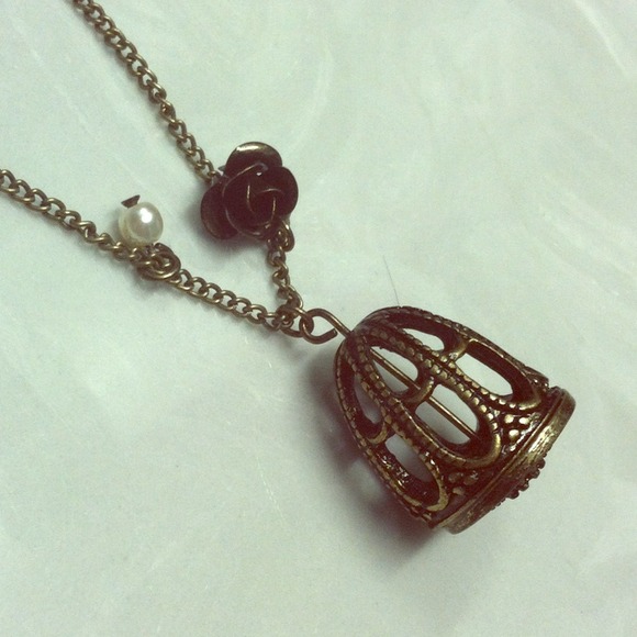 🎀SOLD IN BUNDLE🎀  Icing bird cage necklace NWT