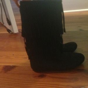 Fringe boots! Worn once