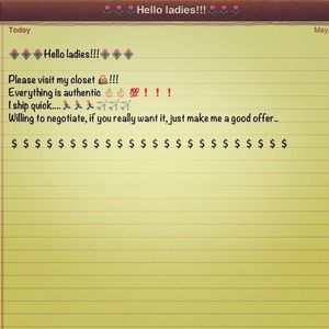 About to close "my closet" help me out please!!!