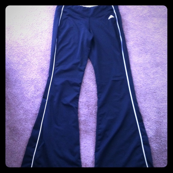 Adidas black  long wide leg work out pants