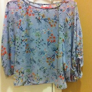 Sleek flower patterned top