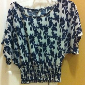 Flower patterned top