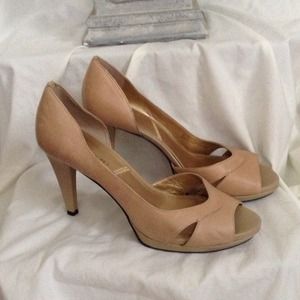 Reserved Tahari beige pumps