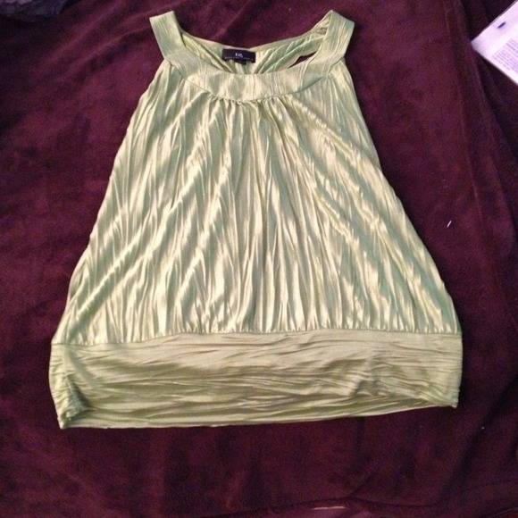 Lime green dressy tank top size large