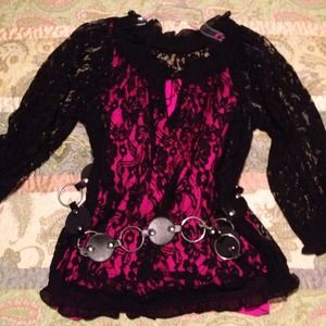 Black lacey top!! 11/20/13. SOLD!!