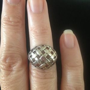 #36. Sterling silver weave ring