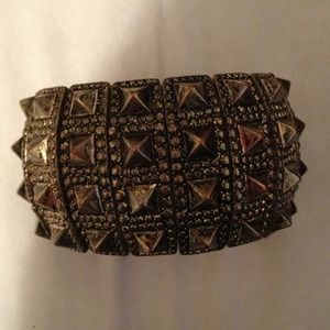 Brass studded bracelet