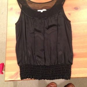 Nanette Lepore black silk top