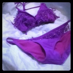 A purple swim suit:)