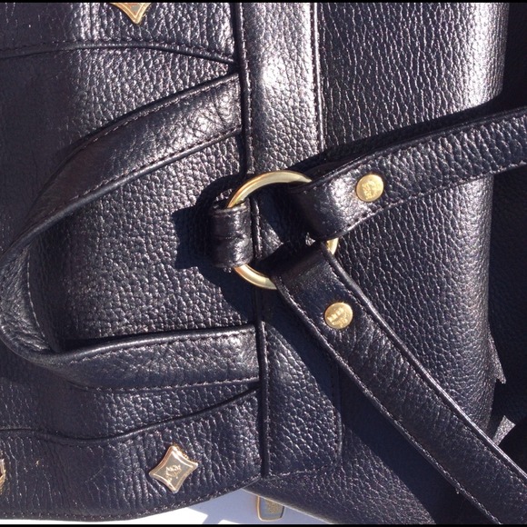 MCM black leather backpack - Picture 3 of 4