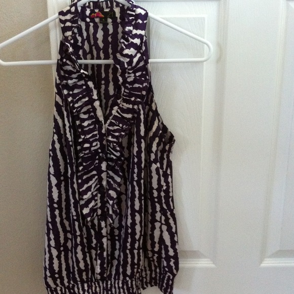 Purple and beige very pretty blouse