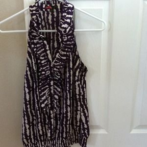 Purple and beige very pretty blouse