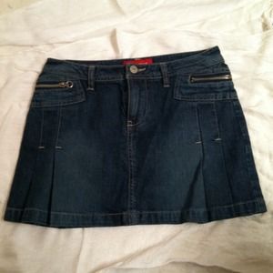 Jean mini skirt