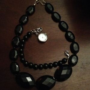 Necklace and watch bracelet