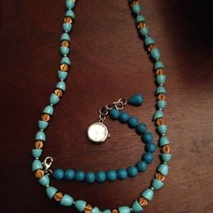 Necklace and watch bracelet