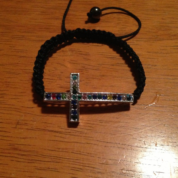 Shamballa cross bracelet!! - Picture 2 of 3