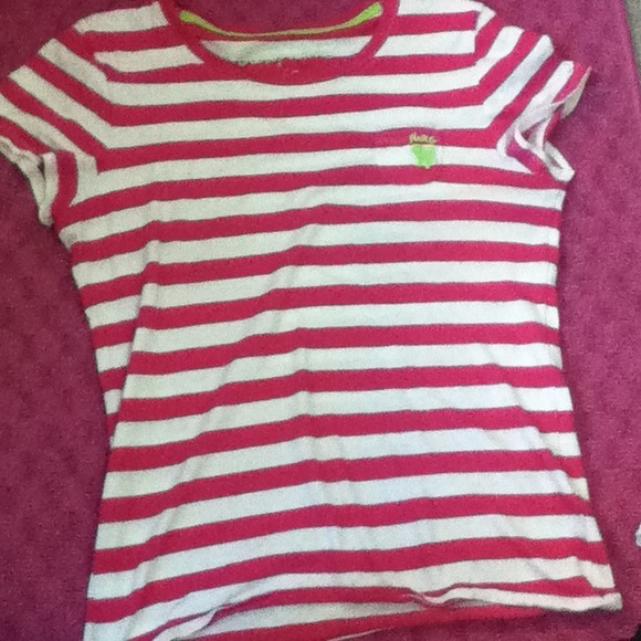 A striped white and pink shirt