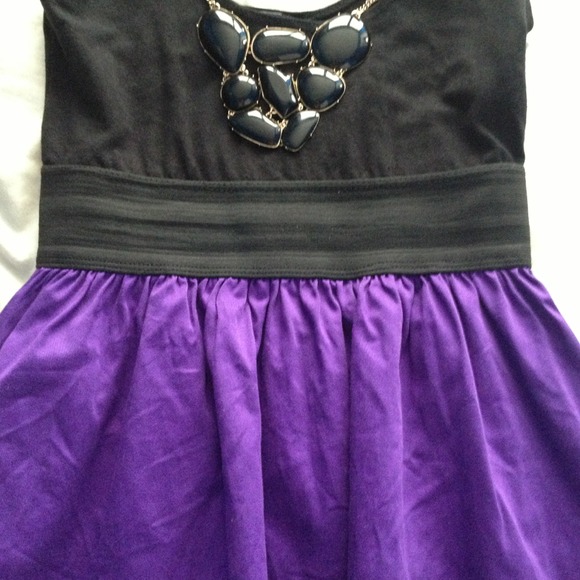 🚫SOLD🚫Purple, dark gray &black dress - Picture 2 of 4