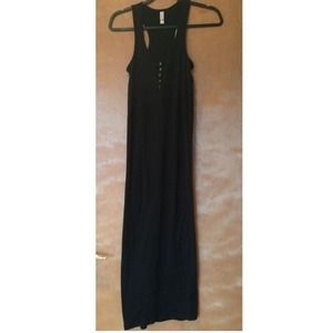 Black Racerback Maxi Dress
