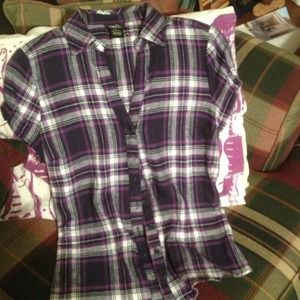 Rue 21. Plaid short sleeve flannel. NWOT