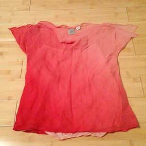 **SOLD** DKNY pink silk top