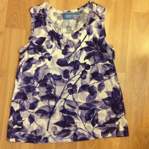 Purple Floral Tank