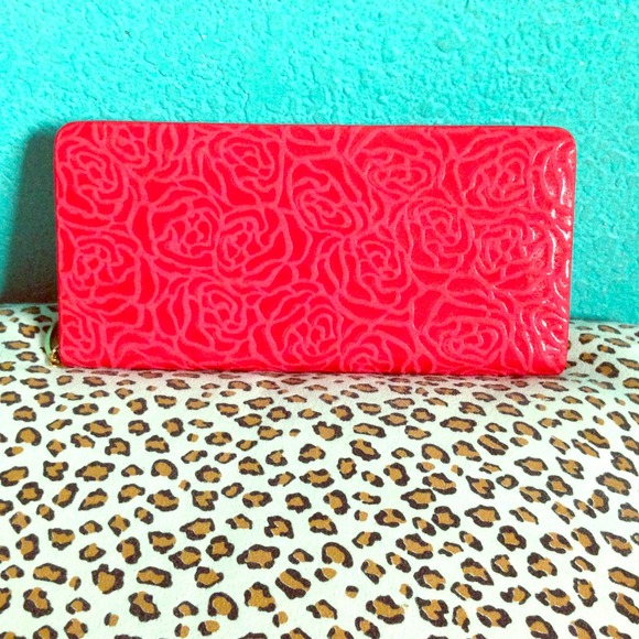 Red rose wallet (brand new)