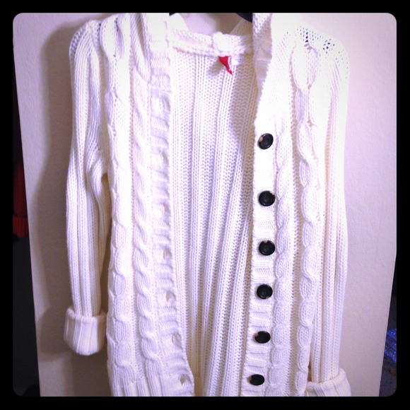 White cardigan/ Sweater- h&m