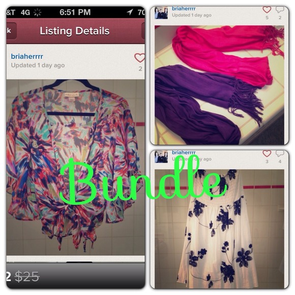 Top, Dress and Scarf