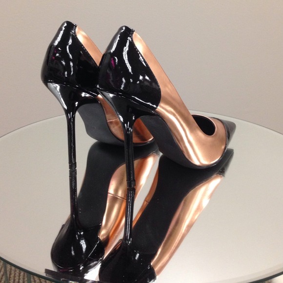 Sold in Bundle: Black Patent & Rose Gold Pumps - Picture 2 of 4