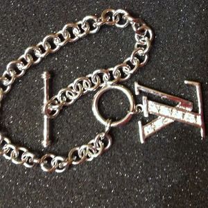 LV 925 stirling sliver bracket new in box solid LV 925 stirling sliver bracket new in box solid