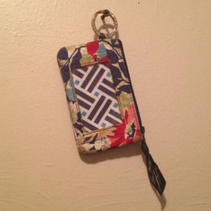 Vera Bradley keychain with ID holder