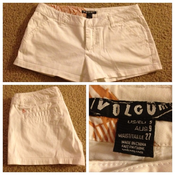 White Volcom Shorts