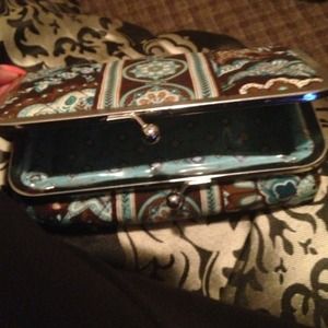 Java blue Vera bradley makeup case