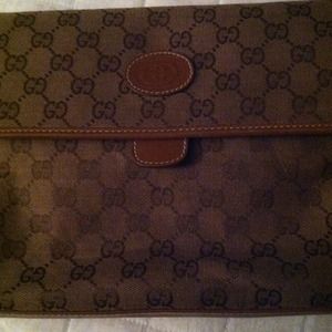 Selling vintage monogram Gucci shoulder bag