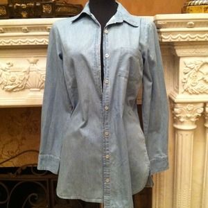 Chambray Button Up Size Small