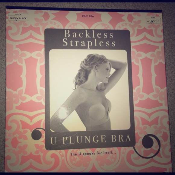 NWT backless Strapless U Plunge BRA size B