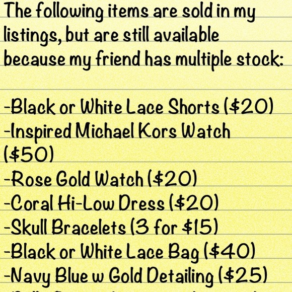 Like something that's listed as sold?