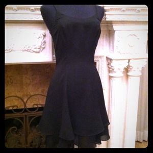 Black chiffon Vintage Dress