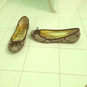 Sam Edelman Snakeskin Flats