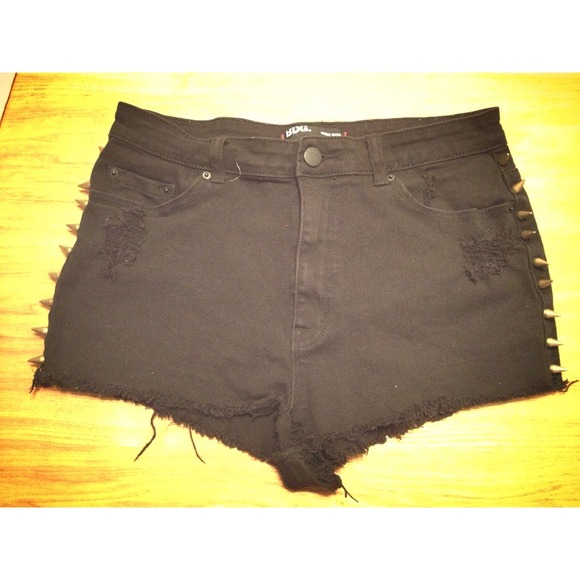 BDG High Waisted Spiked Cheeky Shorts