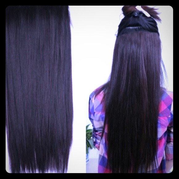 Black hair extensions