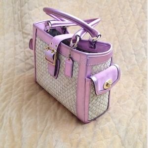SOLD Coach Straw Bag