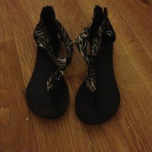 Cheetah Print Sandals