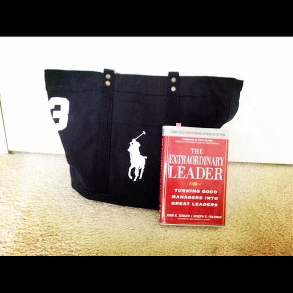 🌸Ralph Lauren Navy Blue Big Tote