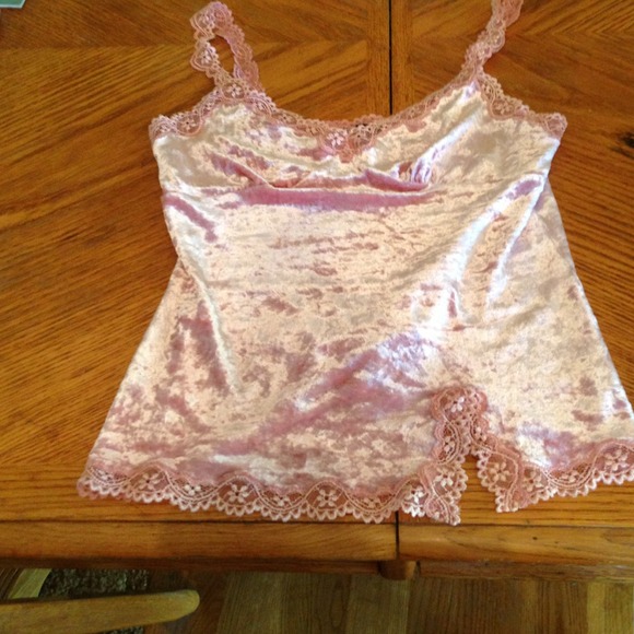 💕SOLD EBAY💕Express pink velvet cami