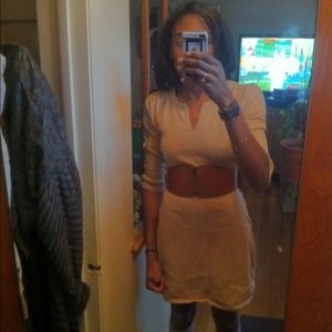 MNG by Mango Beige Dress Size Small